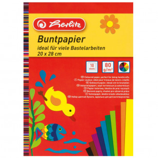 Herlitz Buntpapierblock 