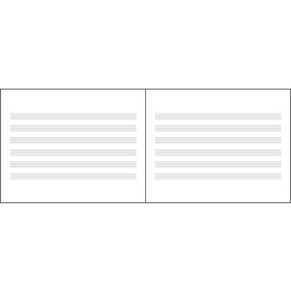 Notenlinien - Design ohne Zwischenblatt 